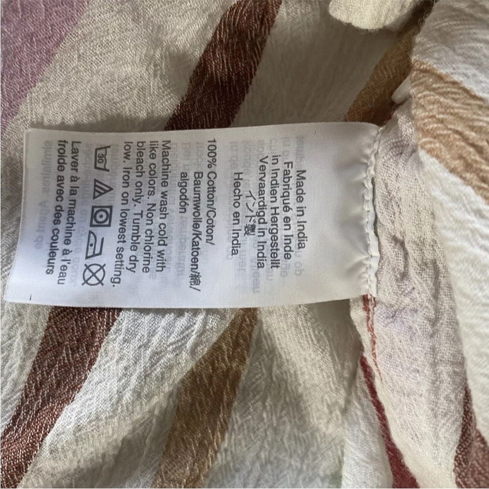 Madewell Striped Multicolor Women's Top - Picture 4 of 8